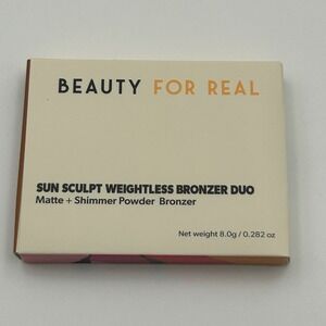 Beauty For Real Bronzer Duo Women 8.0g Here Comes The Sun Matte Shimmer‎ Glow